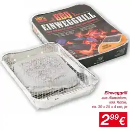 KiK Einweggrill Angebot