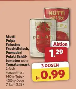 Combi Mutti Polpa Feinstes Fruchtfleisch, Pomodori Pelati Schältomaten oder Tomatenmark Angebot