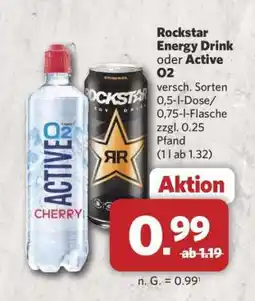 Combi Rockstar Energy Drink oder Active O2 Angebot