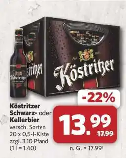 Combi Köstritzer Schwarz- oder Kellerbier Angebot