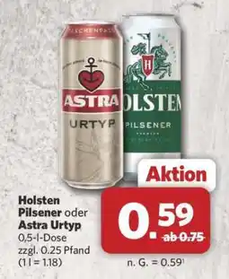 Combi Holsten Pilsener oder Astra Urtyp Angebot