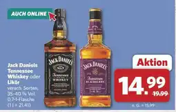 Combi Jack Daniels Tennessee Whiskey oder Likör Angebot