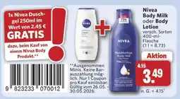 Combi Nivea Body Milk oder Body Lotion Angebot