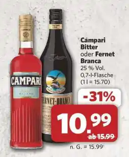 Combi Campari Bitter oder Fernet Branca Angebot
