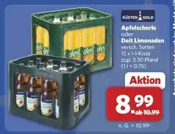 Combi Apfelschorle oder Deit Limonaden Angebot