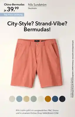 Peek & Cloppenburg Hamburg Nils Sundström Chino-Bermudas Angebot