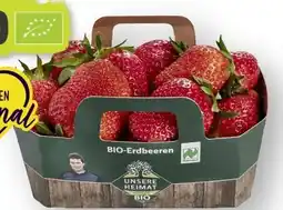 Scheck-in-Center Unsere Heimat Bio Erdbeeren Angebot