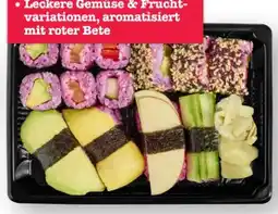 Scheck-in-Center Veganes Sushi in Pink Angebot