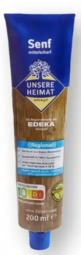 Scheck-in-Center Unsere Heimat Echt & Gut Senf Mittelscharf Angebot