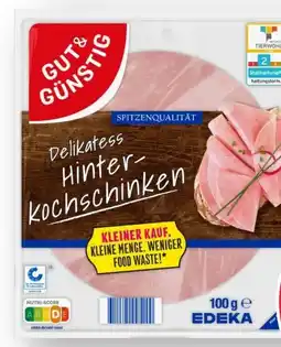 Scheck-in-Center Gut & Günstig Delikatess-Hinterkochschinken Angebot