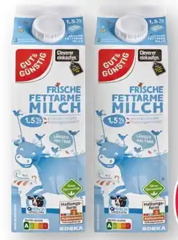 Scheck-in-Center Gut & Günstig Frische Fettarme Milch Angebot