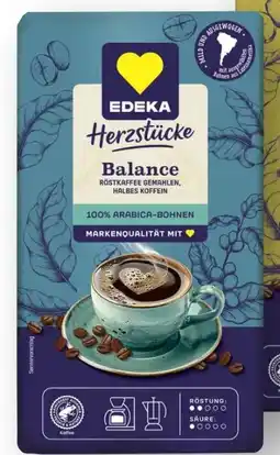 Scheck-in-Center Edeka Herzstücke Kaffee Balance Angebot