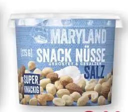 Scheck-in-Center Maryland Snack Nüsse Angebot