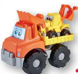 Scheck-in-Center Baustellenfahrzeug mit Bagger Angebot