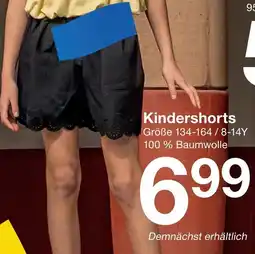 Zeeman Kindershorts Angebot