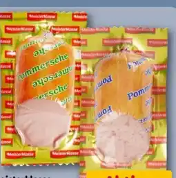 REWE Center Meisterklasse Pommersche Leberwurst Angebot