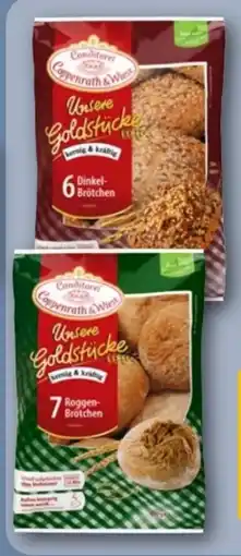 REWE Center Coppenrath & Wiese Unsere Goldstücke 6 Dinkelbrötchen Angebot