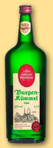 REWE Center Schlitzer Destillerie Burgenkümmel Likör Angebot