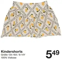 Zeeman Kindershorts Angebot