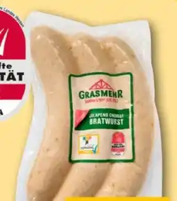 REWE Center Grasmehr Jalapeno Cheddar Bratwurst Angebot