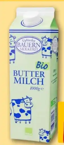 REWE Center Upländer Bauern Molkerei Bio Frucht Buttermilch Angebot