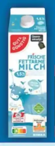 E-Center Gut & Günstig Frische Fettarme Milch Angebot