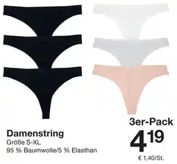 Zeeman Damenstring Angebot