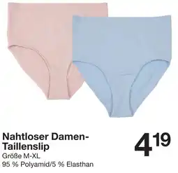 Zeeman Nahtloser Damen Taillenslip Angebot