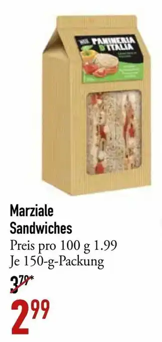 Galeria Markthalle Marziale Sandwiches 150g Angebot