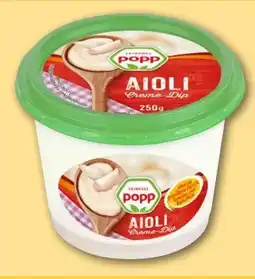 REWE Center Popp Aioli Creme-Dip Angebot