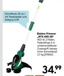 Hellweg Wingart Elektro-Trimmer RTX 450-28 Angebot