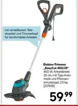 Hellweg Gardena Elektro-Trimmer EasyCut 450/25 Angebot
