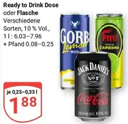 Globus Ready to Drink Dose oder Flasche Angebot