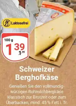 Globus Schweizer Berghofkäse Angebot