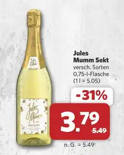 Combi Jules mumm sekt Angebot