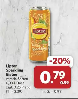 Combi Lipton sparkling eistee pfirsich Angebot