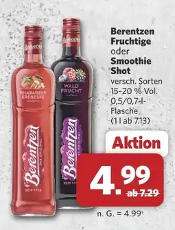Combi Berentzen fruchtige oder smoothie shot Angebot