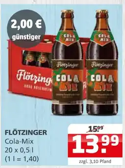Getränke Quelle Flötzinger cola-mix Angebot
