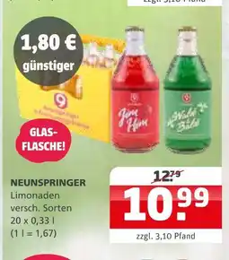 Getränke Quelle Neunspringer limonaden Angebot