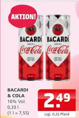 Getränke Quelle Bacardi bacardi & cola Angebot