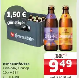 Getränke Quelle Herrenhäuser cola-mix Angebot