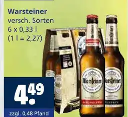 Getränkewelt Warsteiner bier Angebot