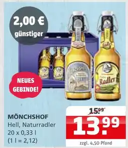 Getränke Quelle Mönchshof hell Angebot