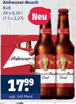 Getränkewelt Anheuser-busch bud Angebot