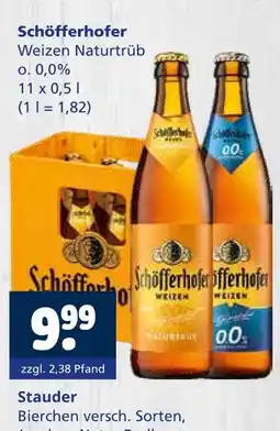 Getränkewelt Schöfferhofer weizen naturtrüb Angebot