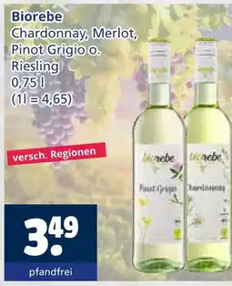 Getränkewelt Biorebe chardonnay Angebot