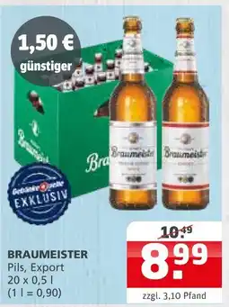 Getränke Quelle Braumeister pils Angebot