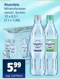 Getränkewelt Rheinfels mineralwasser Angebot