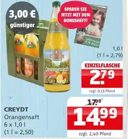 Getränke Quelle Creydt orangensaft Angebot