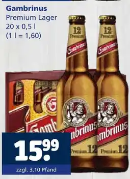 Getränkewelt Gambrinus premium lager Angebot